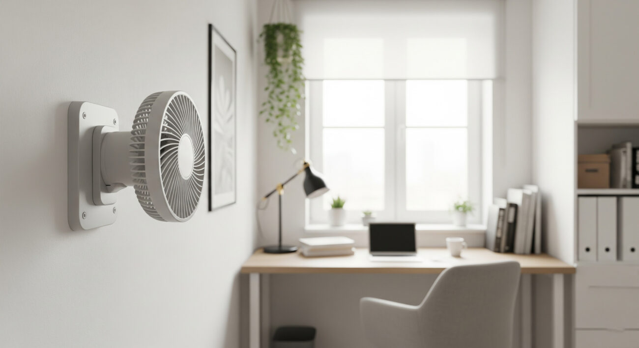 quạt treo tường mini