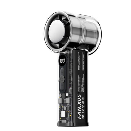Quạt Cầm Tay Mini X05 – Thiết Kế Trong Suốt, Gió Mạnh 3 Cấp, Pin Sạc Tiện Lợi, Nhỏ Gọn Bỏ Túi