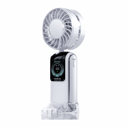 Quạt Mini Cầm Tay N106 – 6 Công Nghệ Làm Mát, 100 Mức Gió, LED Hiển Thị, Pin Lớn, Xoay 90°